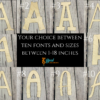 Unfinished Wooden Letters