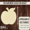 Wooden Apple Cutout Blank for DIY Craft Projects Small Business 2