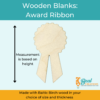 Wooden Blank Wooden Cutout Award Ribbon 2