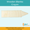 Wooden Blank Wooden Cutout Crayon 1