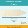 Wooden Blank Wooden Cutout Crayon 2