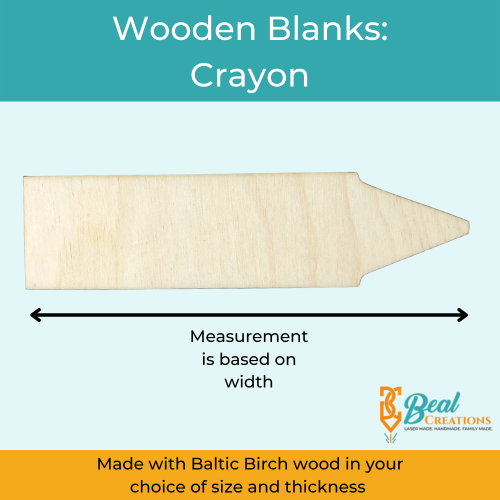Wooden Blank Wooden Cutout Crayon 2