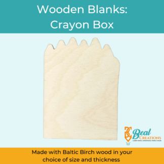 Wooden Blank Wooden Cutout Crayon Box 1