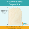 Wooden Blank Wooden Cutout Crayon Box 2