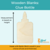 Wooden Blank Wooden Cutout Glue Bottle 2