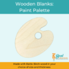 Wooden Blank Wooden Cutout Paint Palette 1