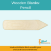 Wooden Blank Wooden Cutout Pencil 1