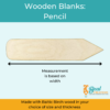 Wooden Blank Wooden Cutout Pencil 2