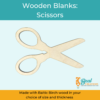 Wooden Blank Wooden Cutout Scissors 1