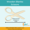 Wooden Blank Wooden Cutout Scissors 2