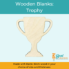 Wooden Blank Wooden Cutout Trophy 1