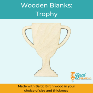 Wooden Blank Wooden Cutout Trophy 1
