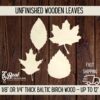 Wooden Leaf Cutout Blanks, Wooden Leaves for DIY Crafts, Fall Leaves, Set of Leaves, Beech Maple Oak Birch Leaf, Wood 1