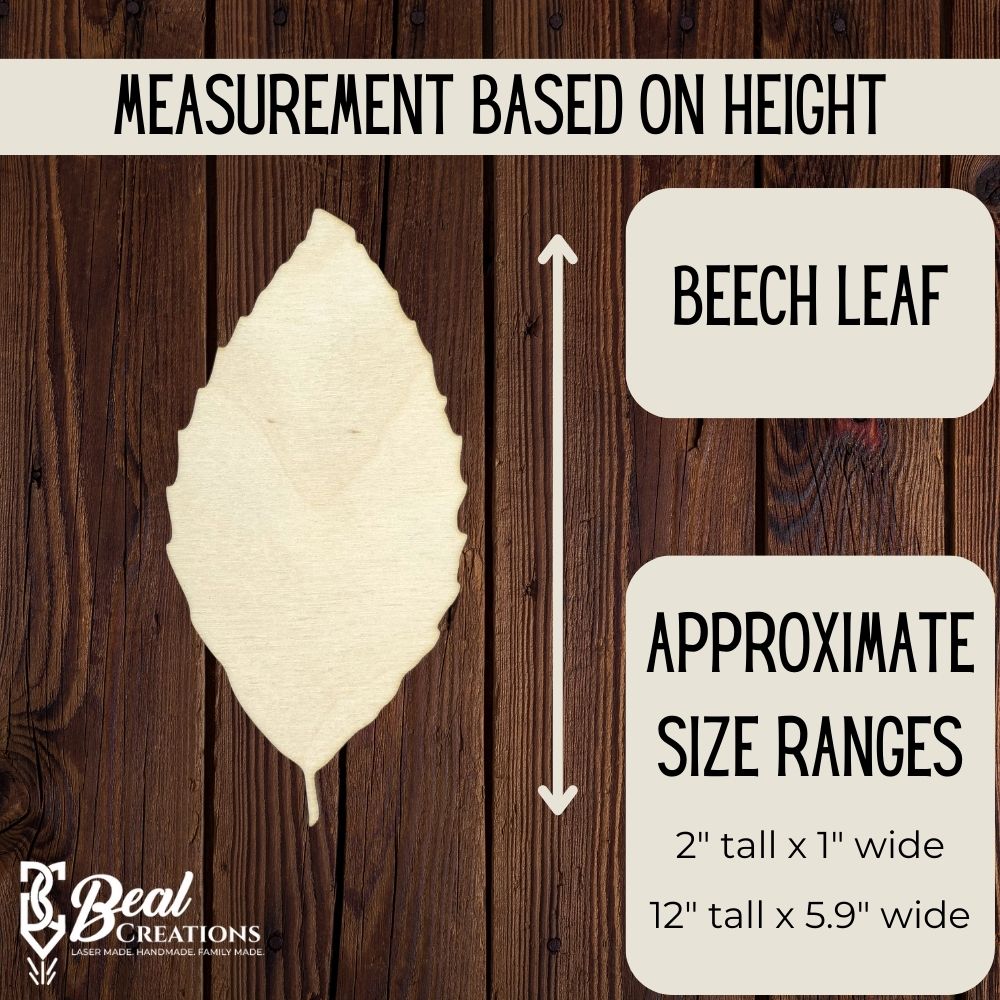 Wooden Leaf Cutout Blanks, Wooden Leaves for DIY Crafts, Fall Leaves, Set of Leaves, Beech Maple Oak Birch Leaf, Wood 2