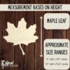 Wooden Leaf Cutout Blanks, Wooden Leaves for DIY Crafts, Fall Leaves, Set of Leaves, Beech Maple Oak Birch Leaf, Wood 3