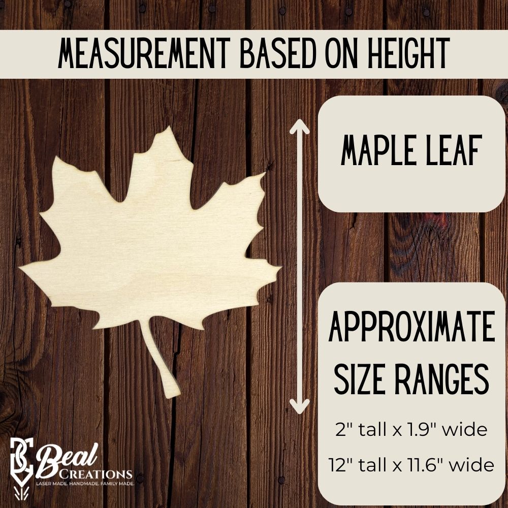 Wooden Leaf Cutout Blanks, Wooden Leaves for DIY Crafts, Fall Leaves, Set of Leaves, Beech Maple Oak Birch Leaf, Wood 3