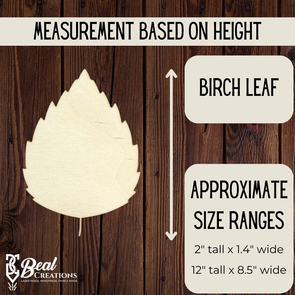 Wooden Leaf Cutout Blanks, Wooden Leaves for DIY Crafts, Fall Leaves, Set of Leaves, Beech Maple Oak Birch Leaf, Wood 5