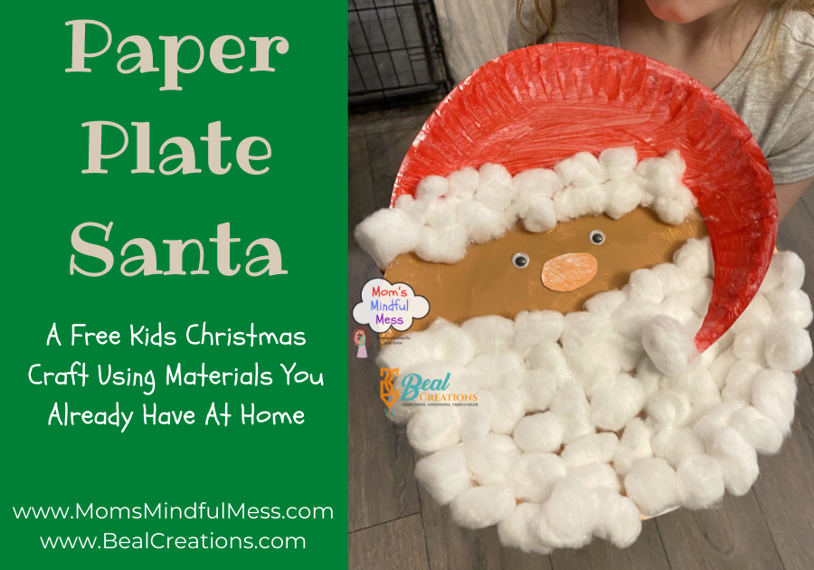Paper Plate Santa