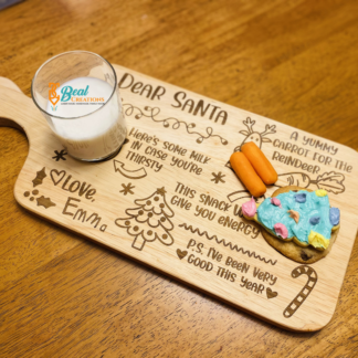 Personalized Cookies for Santa Tray Kids Chrismtas Eve Tradition Carrots for Reindeer Rudolph 2