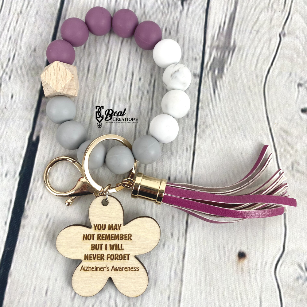 Alzheimer's Awareness Keychain Wristlet 2