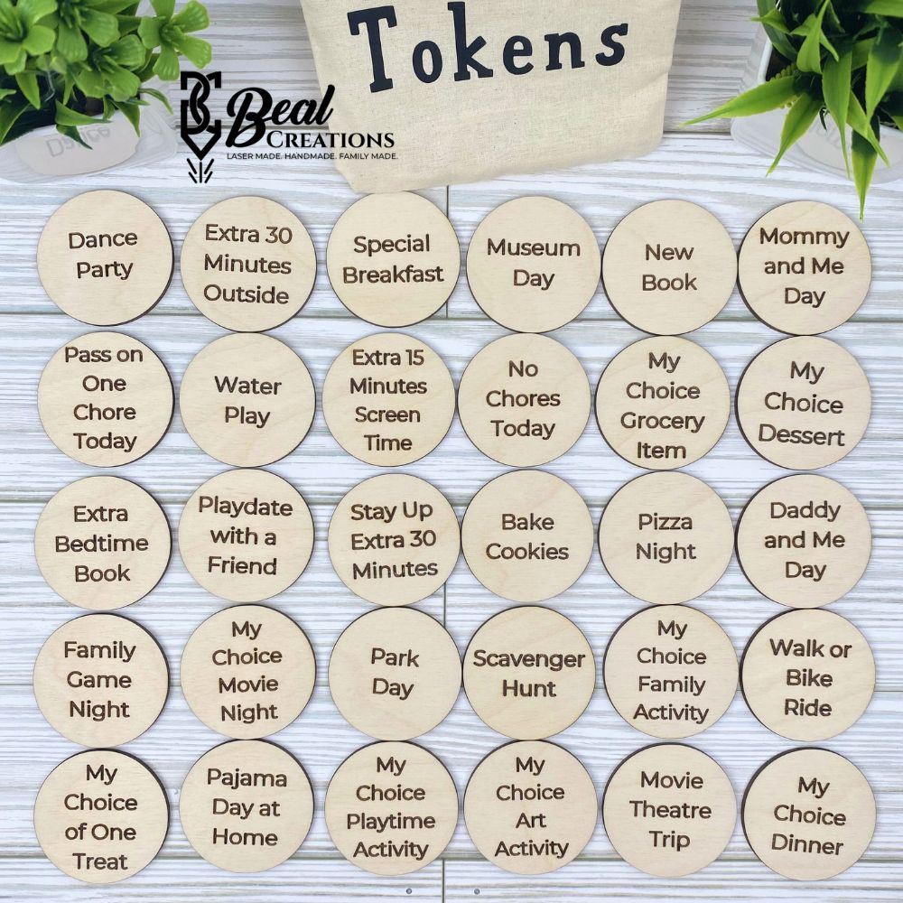 Kids Reward Tokens Encouragement Good Behavior Non Candy Low Cost 2