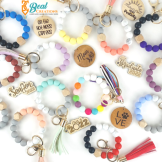 Silicone Wristlet Keychains