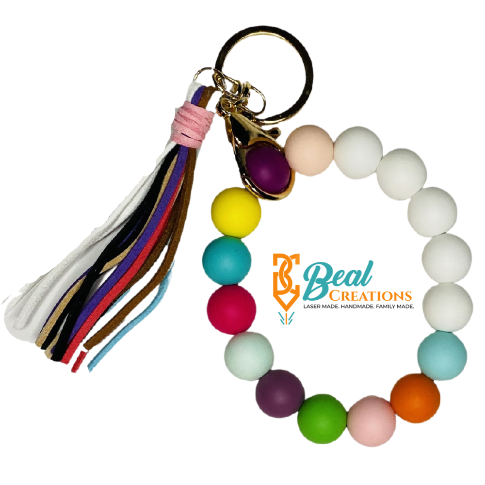 Silicone Wristlet Rainbow