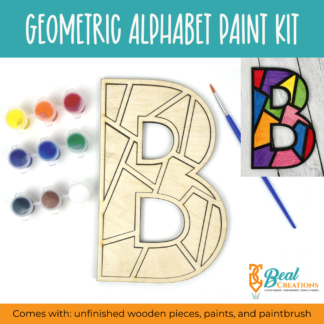 Geometric Letters Paint Kit 1