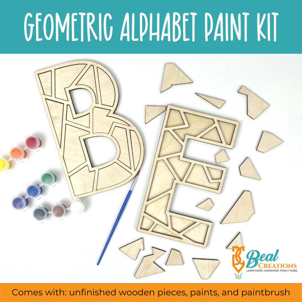 Geometric Letters Paint Kit 2