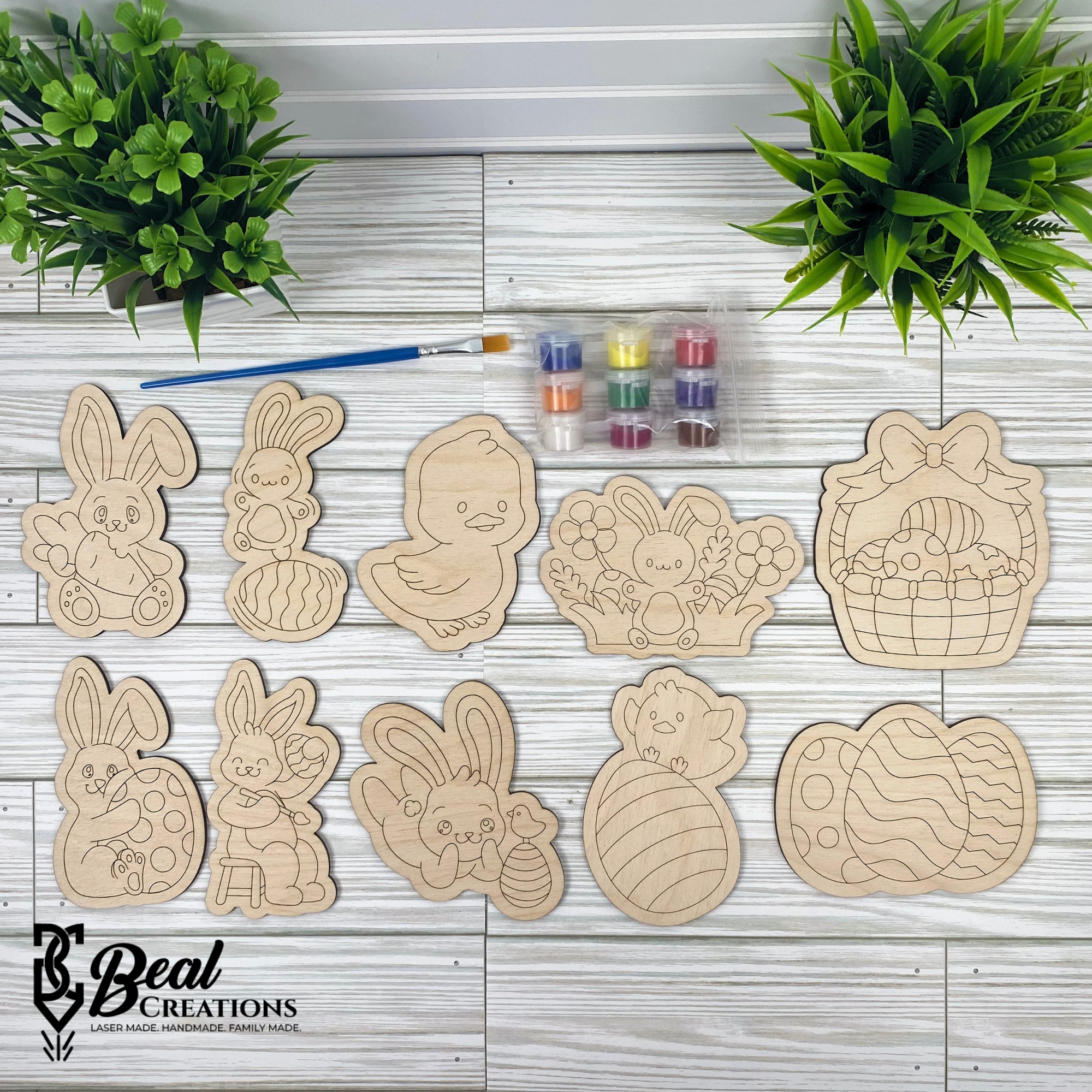 Kids Easter Paint Kit Craft Easter Bunny Basket Stuffer Goodies Ideas 3