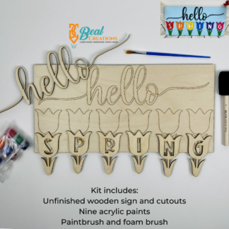 March Craft Kit Hello Spring Flowers 1
