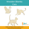 Wooden Blank Cats
