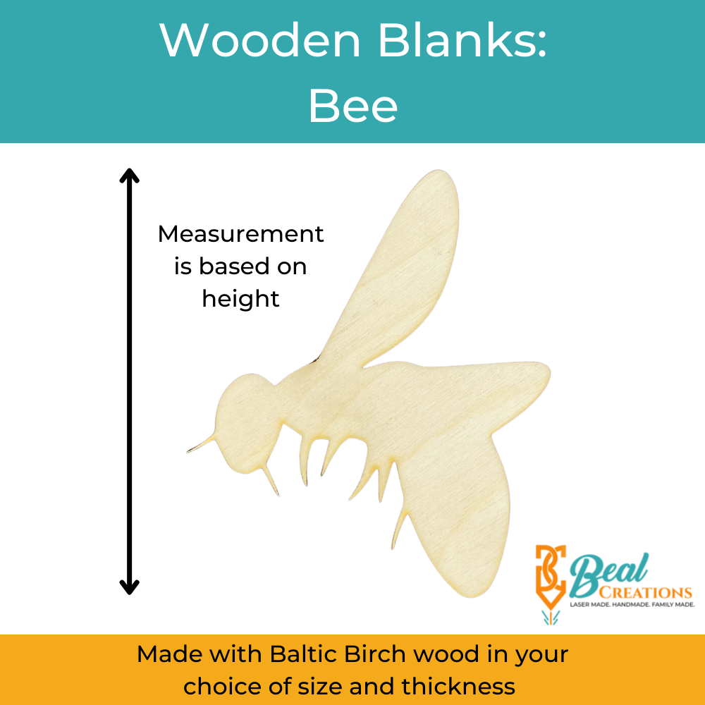 Wooden Blanks Bee Size
