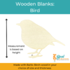 Wooden Blanks Bird Size