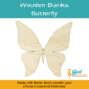 Wooden Blanks Butterfly