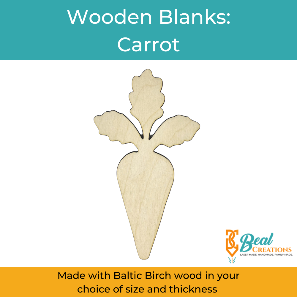 Wooden Blanks Carrot