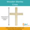 Wooden Blanks Cross Size