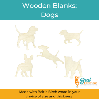 Wooden Blanks Dogs 1