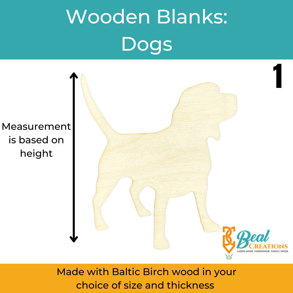 Wooden Blanks Dogs 3