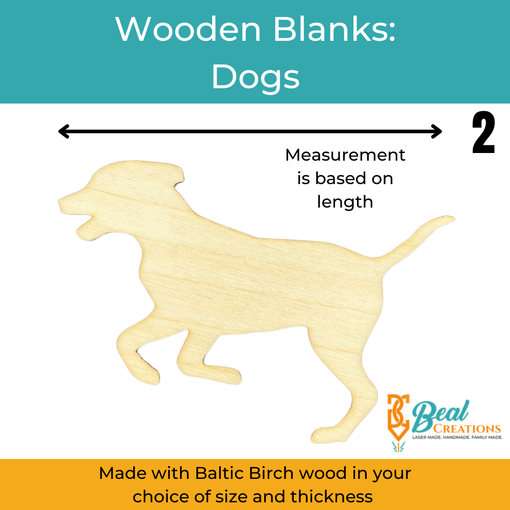 Wooden Blanks Dogs 4