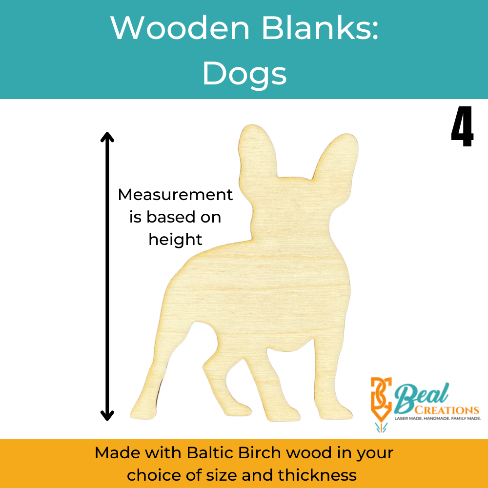 Wooden Blanks Dogs 6