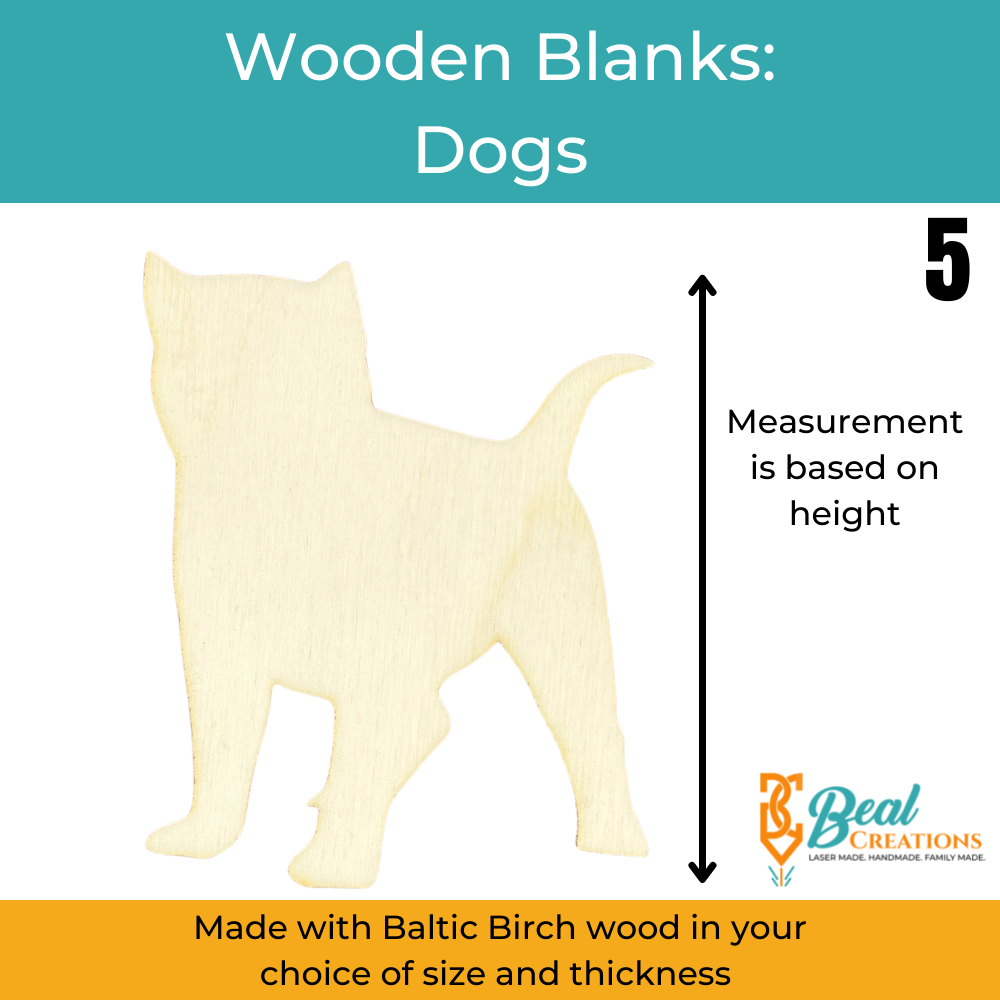 Wooden Blanks Dogs 7