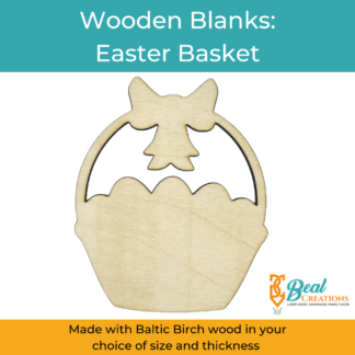 Wooden Blanks Easter Basket