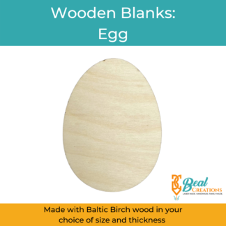 Wooden Blanks Egg