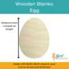 Wooden Blanks Egg Size