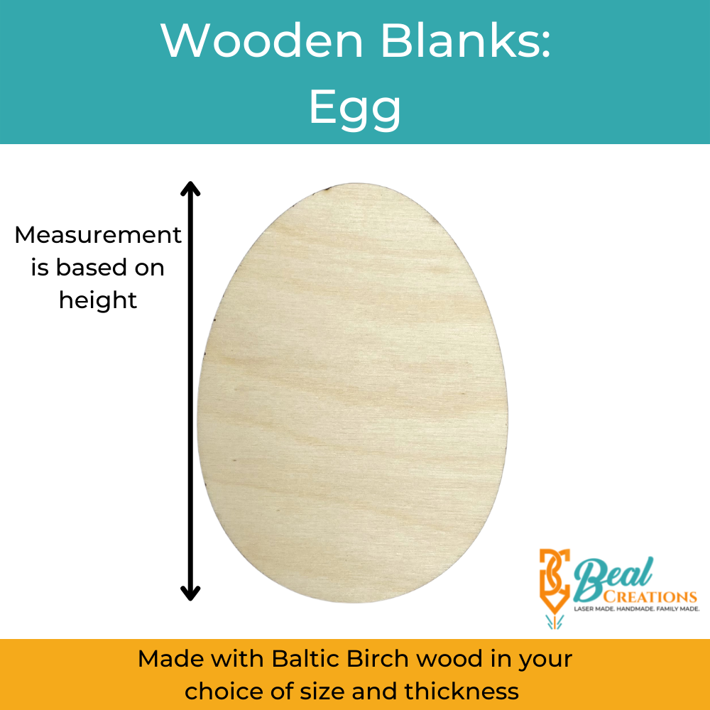 Wooden Blanks Egg Size