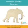 Wooden Blanks Elephant