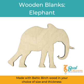 Wooden Blanks Elephant