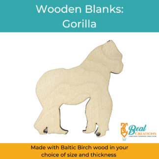 Wooden Blanks Gorilla