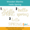 Wooden Blanks Hello Spring 5
